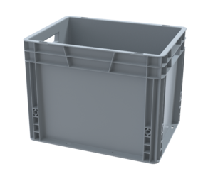 Emtrade Stapelbak Euronorm, 400x300x320 mm grijs, Gebruikt Emtrade Stapelbak Euronorm, 400x300x320 mm grijs, Gebruikt