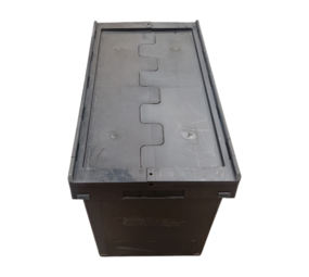 BITO Distributiebak, 800x400x423 mm, zwart kunststof, gebruikt