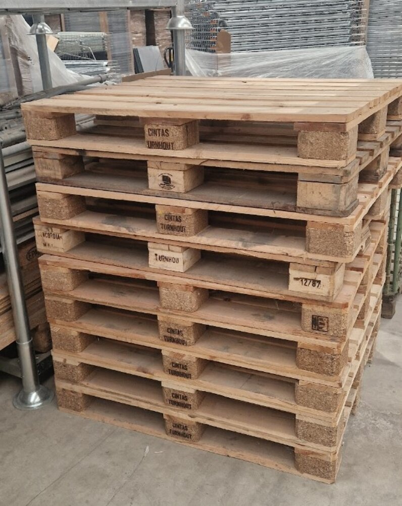 Emtrade Blokpallet 1200x1000x144mm, gebruikt