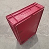Stapelbak, 600x400x145 mm, euronorm, rood hdpe, gebruikt