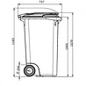 Emtrade Afvalcontainer 240 liter, licht gebruikt Emtrade Afvalcontainer 240 liter, licht gebruikt