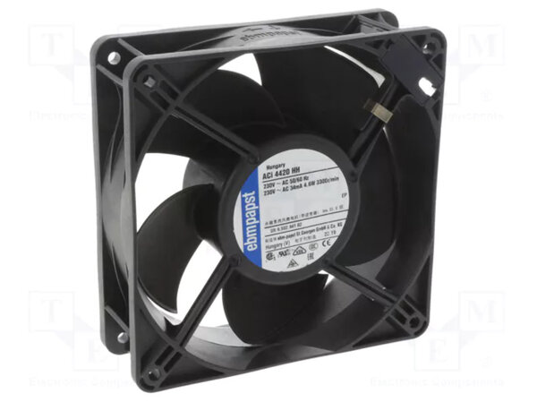 ebmpapst 8315100206 - axial fan ac 120x120x38mm 230v 172m³/h ip20, ebmpapst, new bulk / per stuk