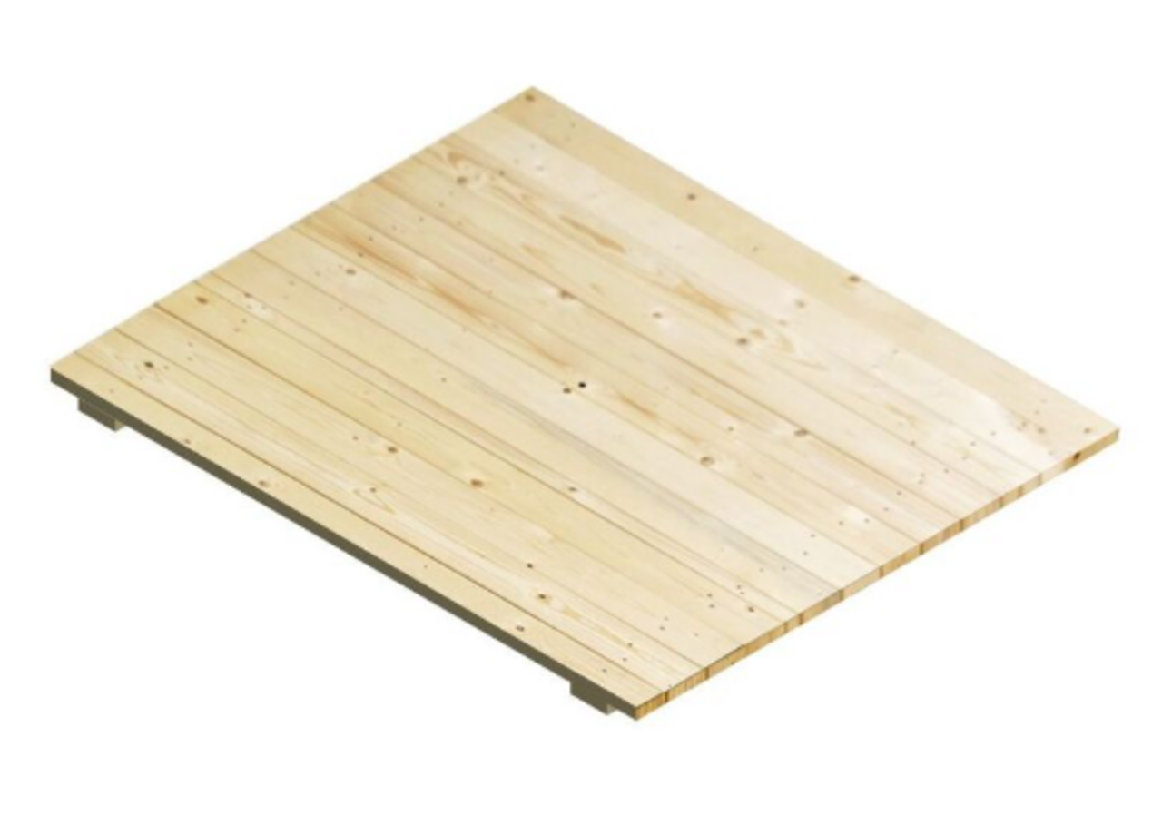 Emrack Vurenhouten vlonder gesloten 880x1100x20 mm (bxdxh), licht gebruikt