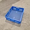 Twinpack Stapelbak, 400x350x110 mm, euronorm, blauw hdpe, gebruikt