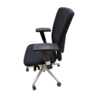 Jetchair Bureaustoel Jetchair 14 chroom voetkruis, zwarte bekleding, gebruikt Jetchair Bureaustoel Jetchair 14 chroom voetkruis, zwarte bekleding, gebruikt