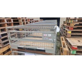 Emtrade Gaascontainer 1240x835x630mm, 1 klep lange zijde, grijs, gebruikt