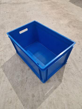 Emtrade (Nieuw) Stapelbak, 600x400x320 mm, euronorm, blauw pp, nieuw