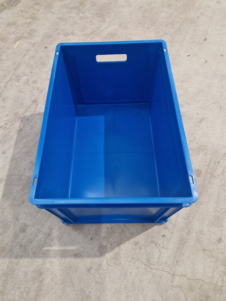 Emtrade (Nieuw) Stapelbak, 600x400x320 mm, euronorm, blauw pp, nieuw