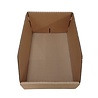 Emtrade Magazijnbak karton 580x400x300 mm - bruin golfkarton gebruikt per pallet - niet gevouwen (180 stuks)