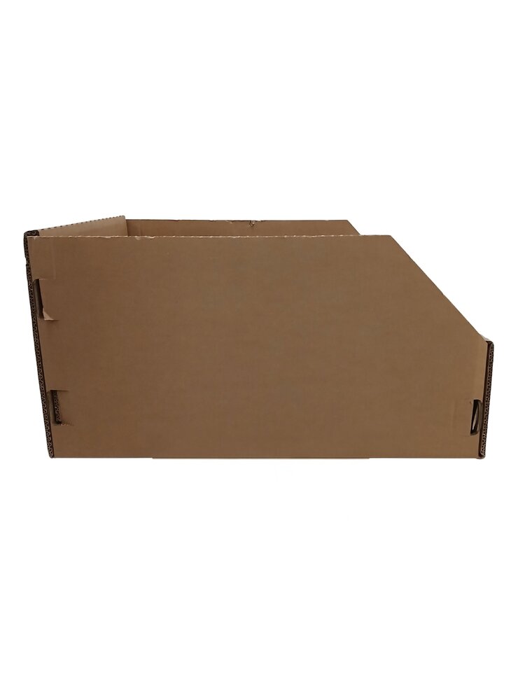 Emtrade Magazijnbak karton 580x400x300 mm - bruin golfkarton gebruikt per pallet - niet gevouwen (180 stuks)