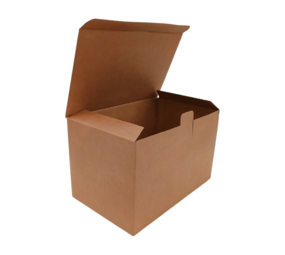Emtrade (Nieuw) Autolock verzenddoos 360x290x229 mm enkelgolf karton bruin met klep nieuw