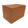 Emtrade (Nieuw) Autolock verzenddoos 360x230x229 mm enkelgolf karton bruin met klep nieuw