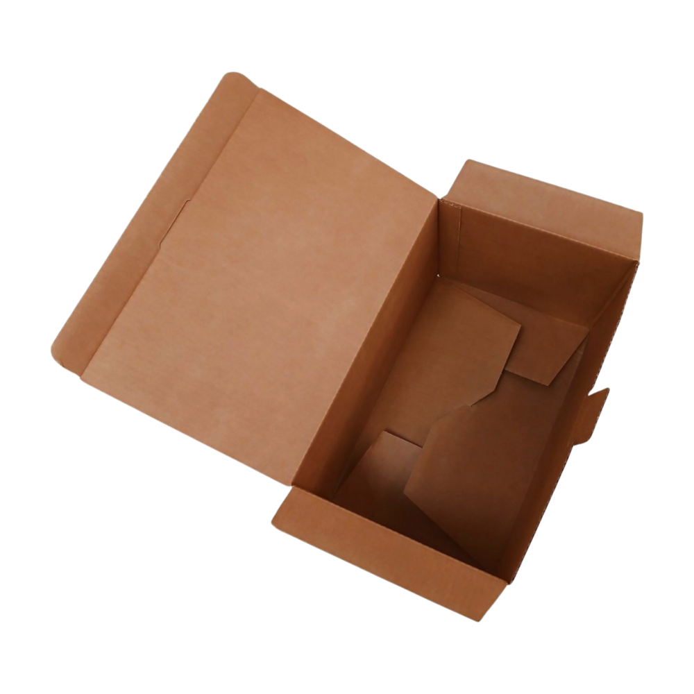 Emtrade (Nieuw) Autolock verzenddoos 360x230x229 mm enkelgolf karton bruin met klep nieuw