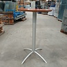Emtrade Statafel Ø69 cm, hoogte 111,5 cm, metalen onderstel, rond blad, gebruikt Emtrade Statafel Ø69 cm, hoogte 111,5 cm, metalen onderstel, rond blad, gebruikt