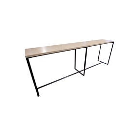 Emtrade Lange industriële bartafel – 300 x 55 x 106 cm gebruikt, goede staat