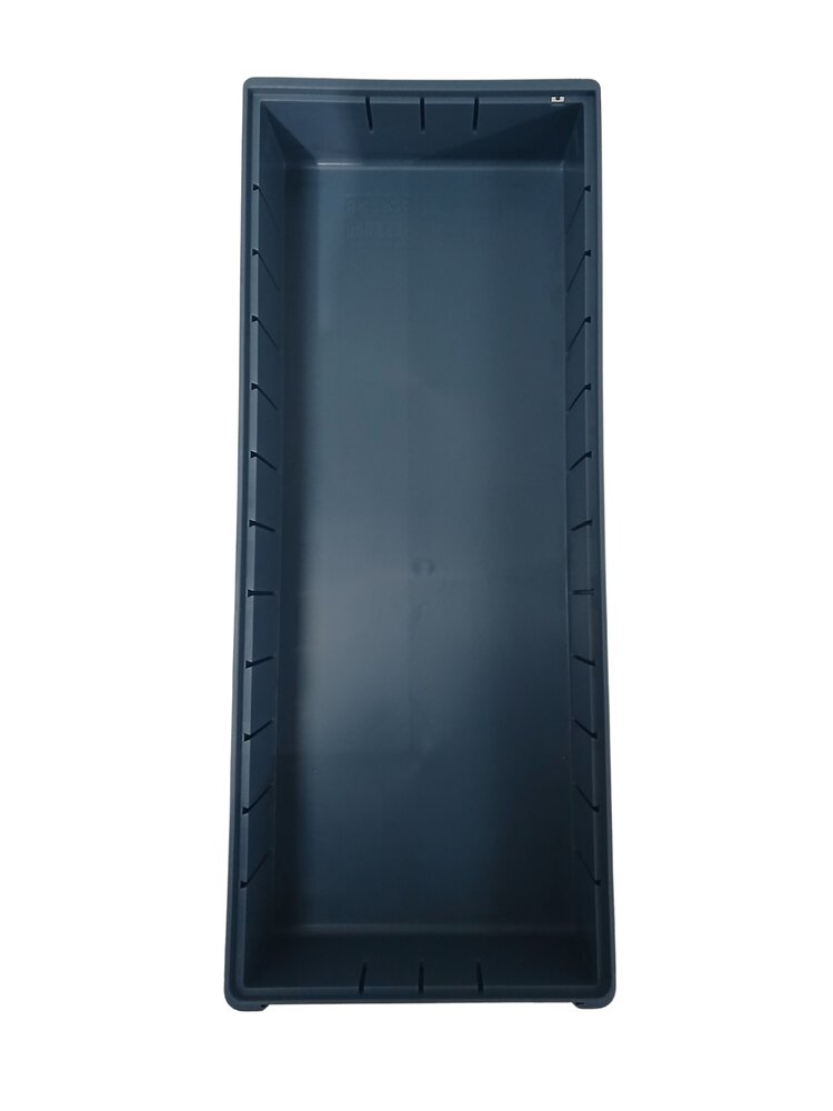 BITO Magazijnbak 600x234x90 mm, 9,4 liter, kunststof bak, gesloten, stapelbaar, blauw, nieuw