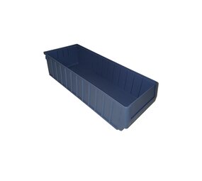 BITO Magazijnbak 600x234x140 mm, 15,4 liter, gesloten, stapelbaar, blauw, nieuw
