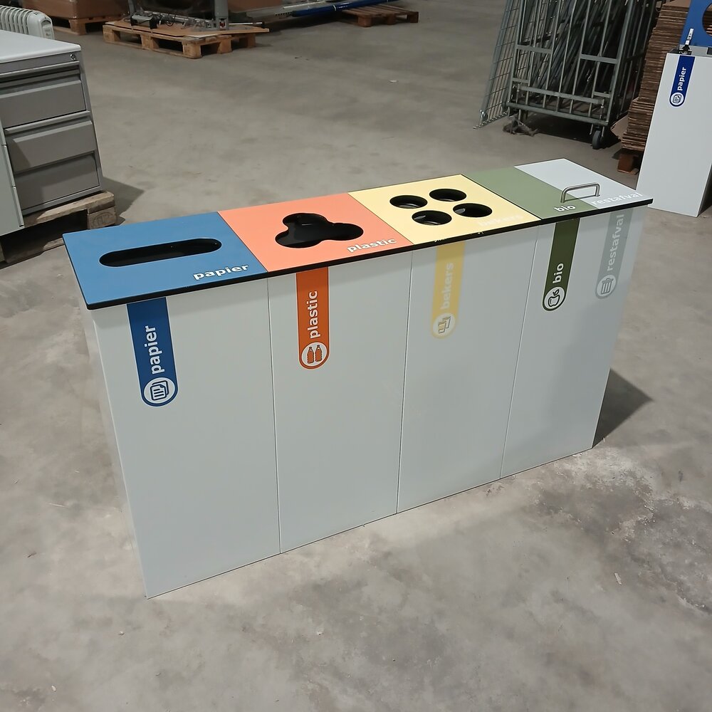 Emtrade VarioBin modulair afvalscheidingssysteem – 121×31×72 cm – Gebruikt