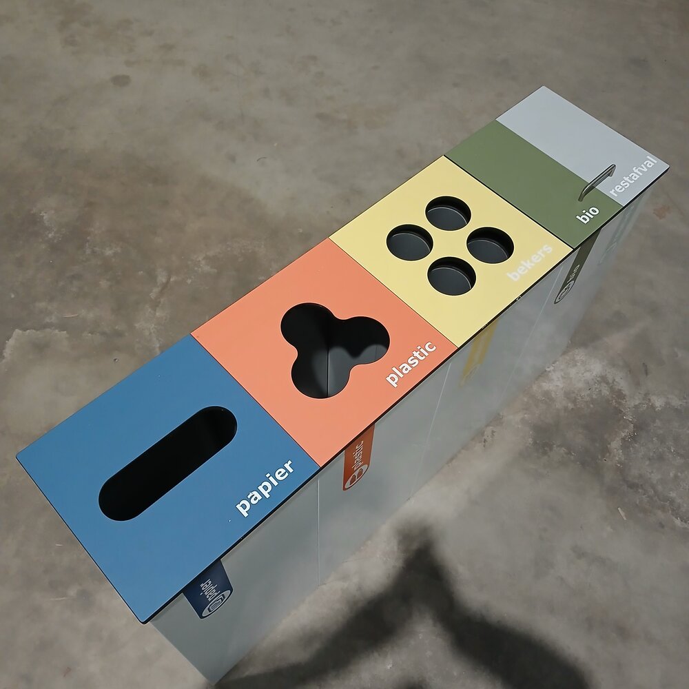 Emtrade VarioBin modulair afvalscheidingssysteem – 121×31×72 cm – Gebruikt