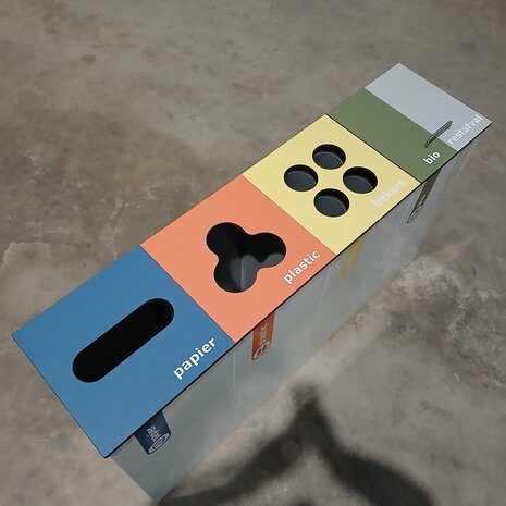 Emtrade VarioBin modulair afvalscheidingssysteem – 121×31×72 cm – Gebruikt