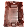 Emtrade  Nest-/stapelbak 800x600x440 mm, Geperforeerd, Rood, Gebruikt