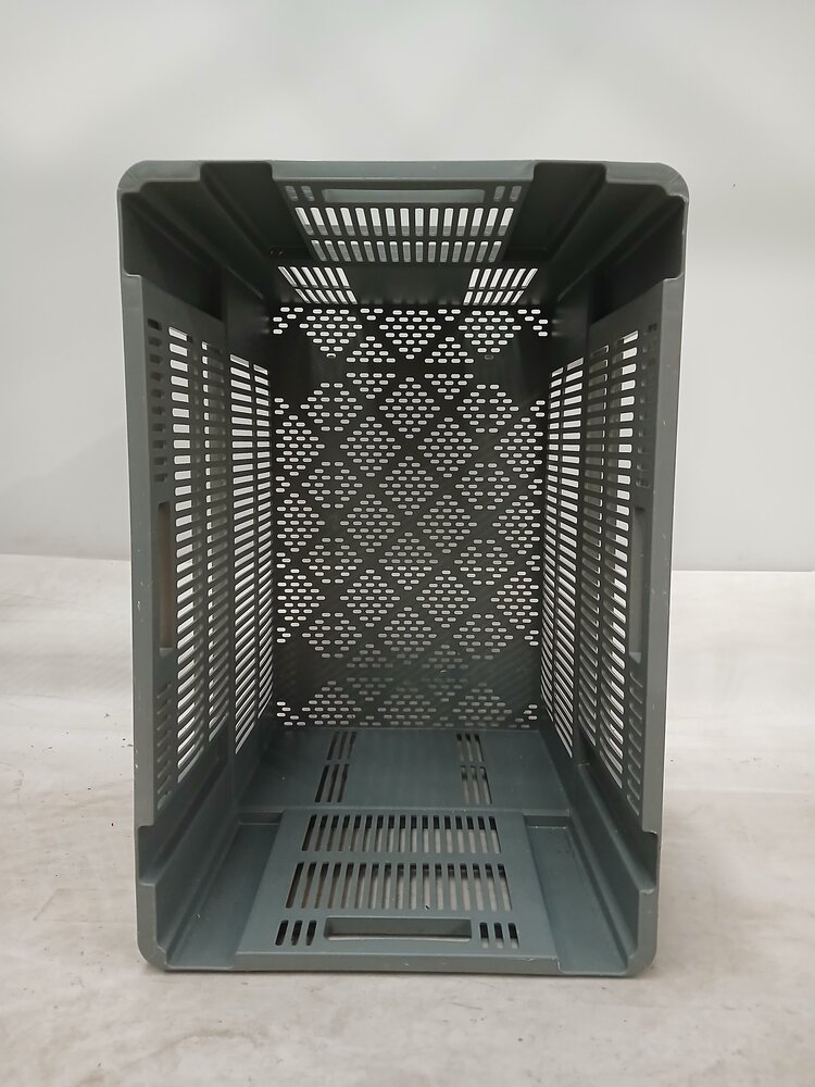 Emtrade (Nieuw) Nestbare Stapelkrat, 600x400x500 mm, euronorm, grijs kunststof, nieuw