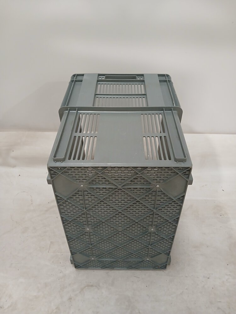 Emtrade (Nieuw) Nestbare Stapelkrat, 600x400x500 mm, euronorm, grijs kunststof, nieuw
