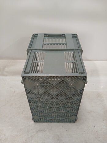 Emtrade (Nieuw) Nestbare Stapelkrat, 600x400x500 mm, euronorm, grijs kunststof, nieuw