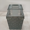 Emtrade Nestbare stapelkrat 600×400×500 mm Geperforeerd Stapelbaar/Nestbaar Grijs Nieuw