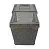 Emtrade Nestbare stapelkrat 600×400×500 mm Geperforeerd Stapelbaar/Nestbaar Grijs Nieuw