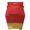 Emtrade Stapelbak, 600x400x400 mm, euronorm, rood, geel kunststof, gebruikt