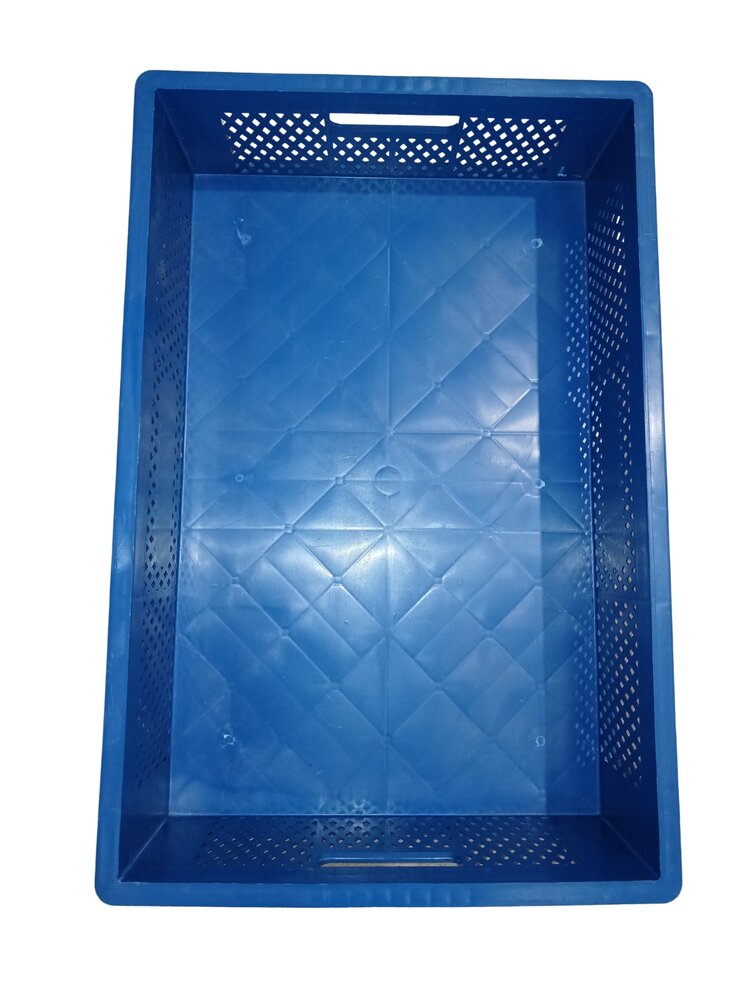 Emtrade (Nieuw) Stapelkrat, 600x400x150 mm, euronorm, blauw pp, nieuw