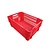 Emtrade (Nieuw) Nestbare Stapelkrat, 600x400x350 mm, euronorm, rood kunststof, nieuw