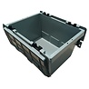 Emtrade Distributiebak 300x225x165mm Gesloten Stapelbaar Grijs PP Nieuw