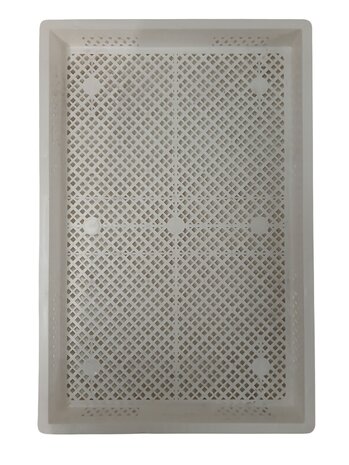 Emtrade Stapelkrat Geperforeerd 600×400×50 mm – Wit, Nieuw
