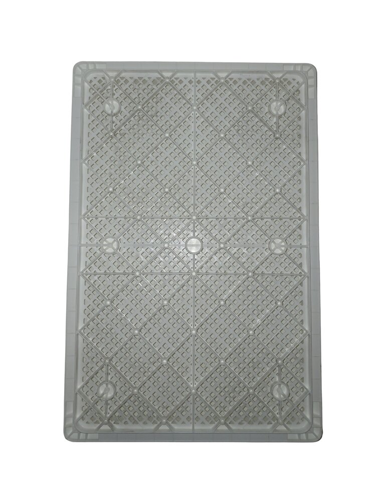 Emtrade Stapelkrat Geperforeerd 600×400×50 mm – Wit, Nieuw