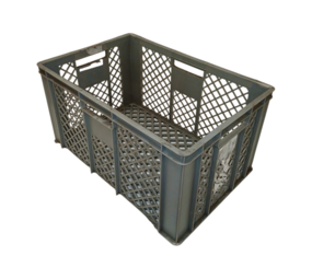 Emtrade Stapelkrat 600×400×320 mm – Geperforeerd – PP – Grijs – Gebruikt Emtrade Stapelkrat 600×400×320 mm – Geperforeerd – PP – Grijs – Gebruikt
