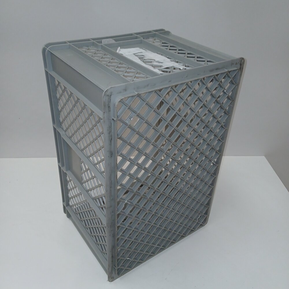 Emtrade Stapelkrat, 600x400x320 mm, euronorm, grijs pp, gebruikt