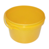 Emtrade (Nieuw) Emmer met handvat 10 liter, 32cm, nieuw, geel per stuk