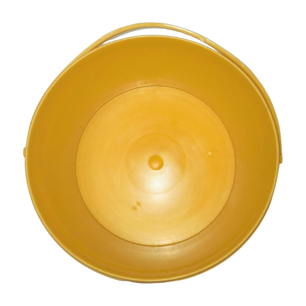 Emtrade Emmer, 10 liter emmer, kunststof emmer, handvat, geel, Ø32 cm, nieuw