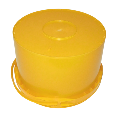Emtrade (Nieuw) Emmer met handvat 10 liter, 32cm, nieuw, geel per stuk