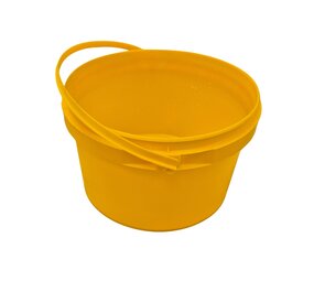 Emtrade Emmer, 10 liter emmer, kunststof emmer, handvat, geel, Ø32 cm, nieuw