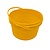 Emtrade Emmer, 10 liter emmer, kunststof emmer, handvat, geel, Ø32 cm, nieuw