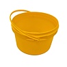 Emtrade Emmer, 10 liter emmer, kunststof emmer, handvat, geel, Ø32 cm, nieuw