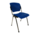 Gebruikte stapelbare kunststof stoel – blauw
