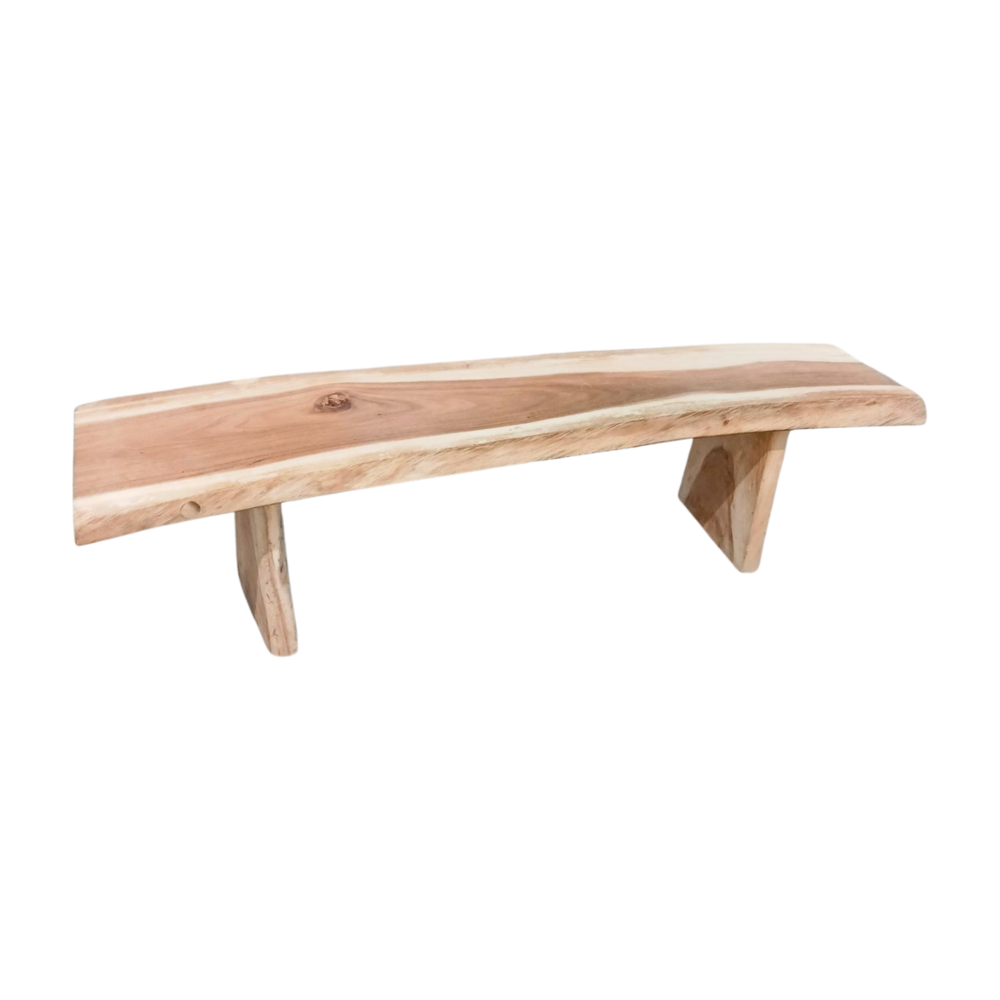 Emtrade Houten tuinbank 181x40x48 â€“ massief hout â€“ robuust & uniek - gebruikt