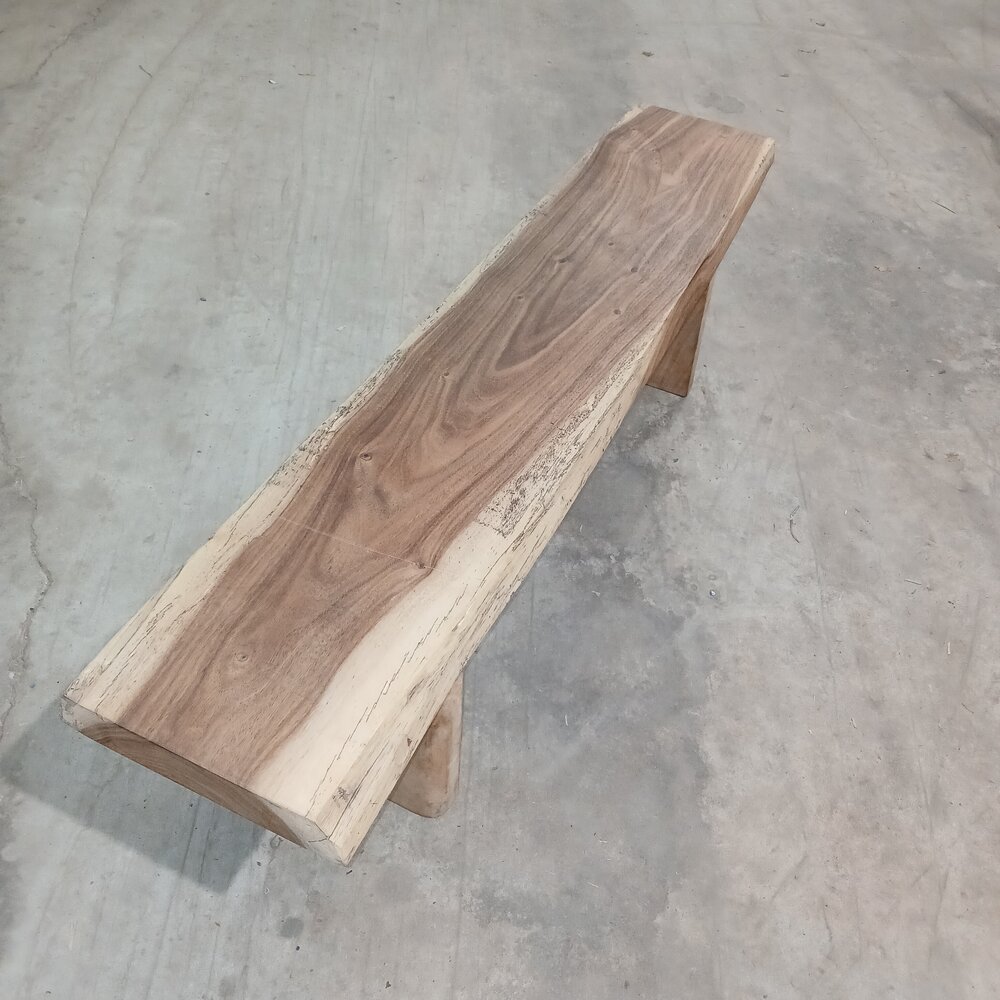 Emtrade Houten Tuinbank 181x37x47 – Massief Hout – Robuust & Uniek - Gebruikt