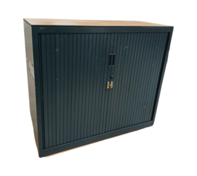 Emtrade Archiefkast Zwart met 2 legborden - 120x47x105cm - Zwart  - Gebruikt