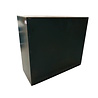 Emtrade Archiefkast 120x47x105 cm, roldeurkast, 2 legborden, met sleutel, zwart, gebruikt