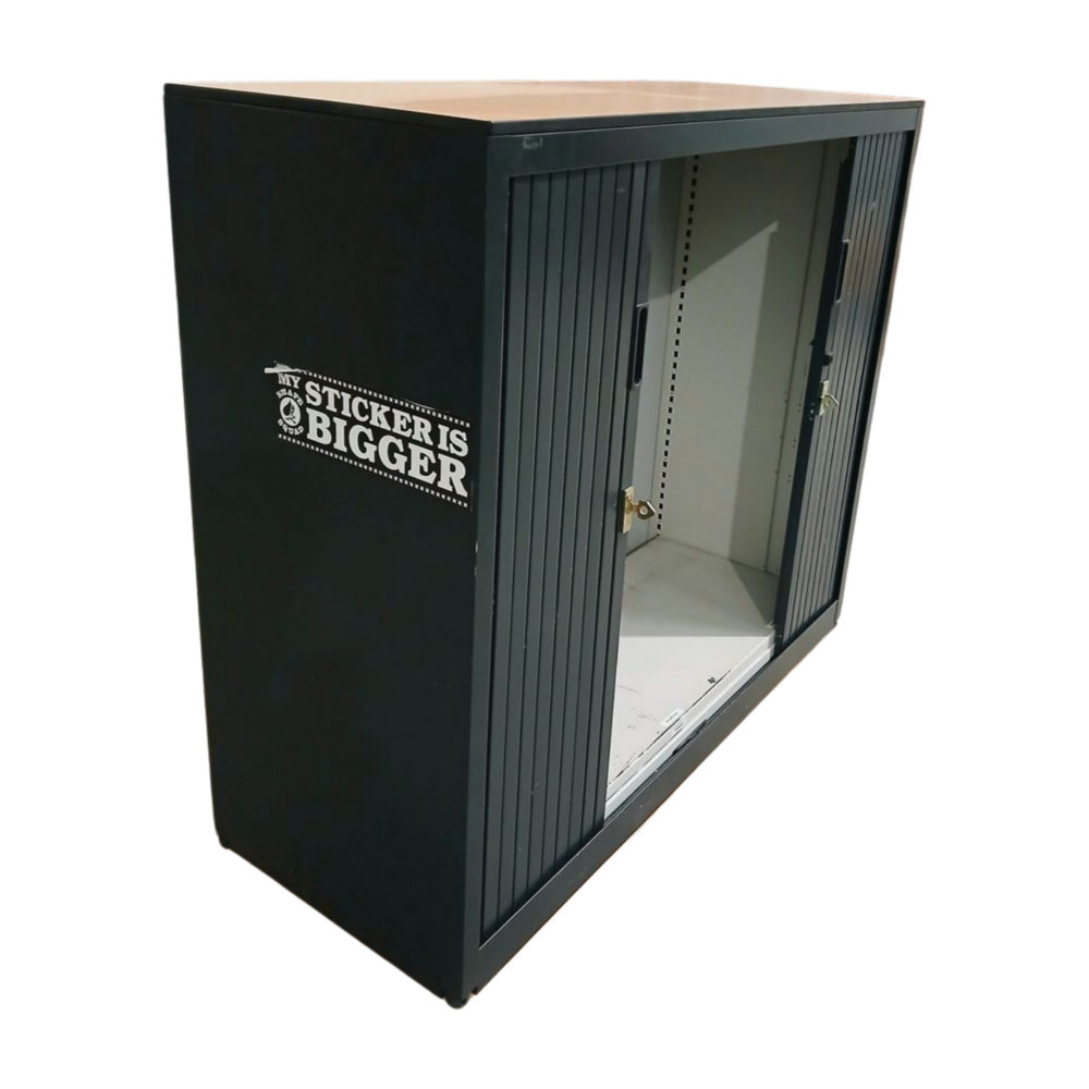 Emtrade Archiefkast Zwart met 2 legborden - 120x47x105cm - Zwart  - Gebruikt